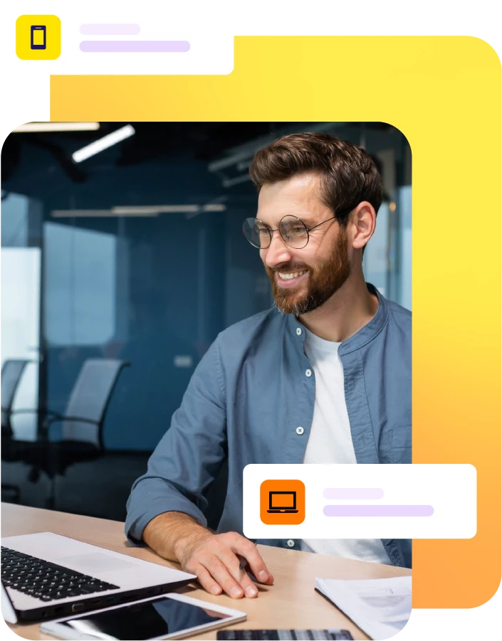 Man on laptop